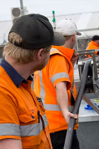 Electrical team member